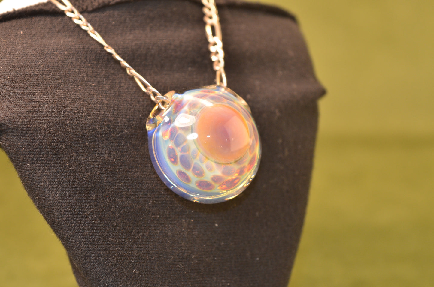 Pink Silver Strike - Inside Out Pendant