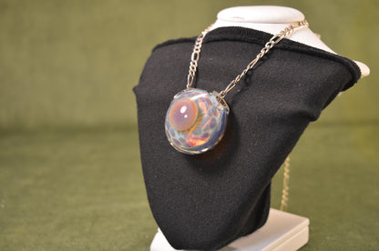Pink Silver Strike - Inside Out Pendant