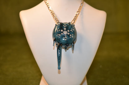 Blue Stardust Icy Drip - Inside Out Pendant