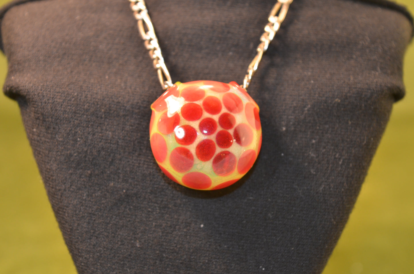 Juicy Red and Lime Green Pendant